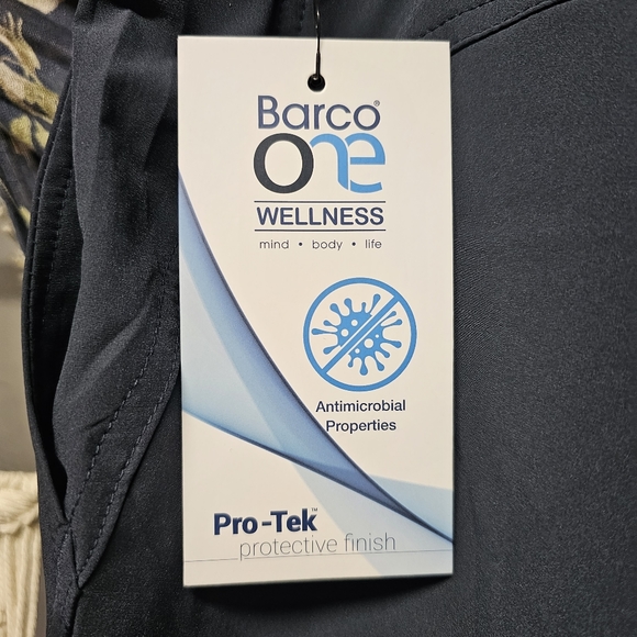 3/$25 🆕 Barco One 4 Pocket Plush Waist Cargo Summit Scrub Pants 2XL in Steel - Picture 4 of 6